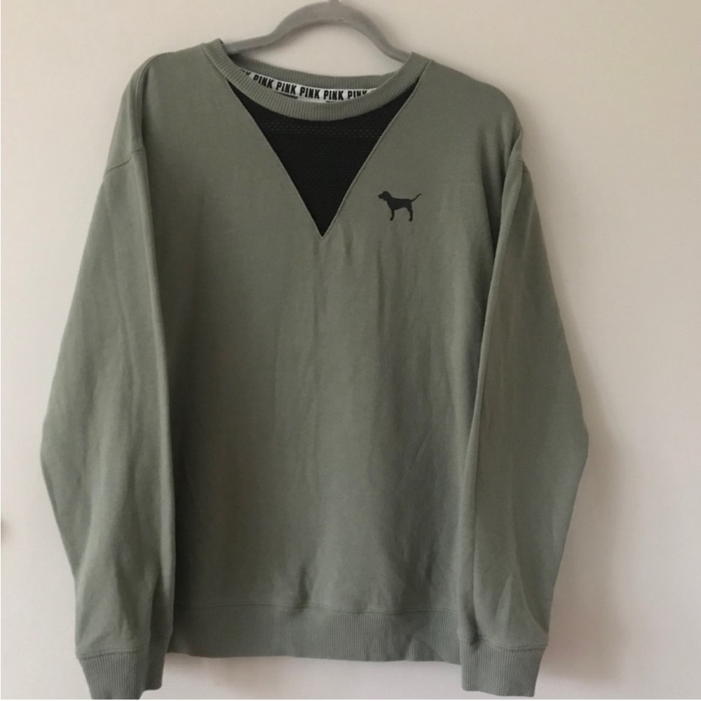 VICTORIA’S SECRET MESH NET CREW  NECK SWEATER SZ M